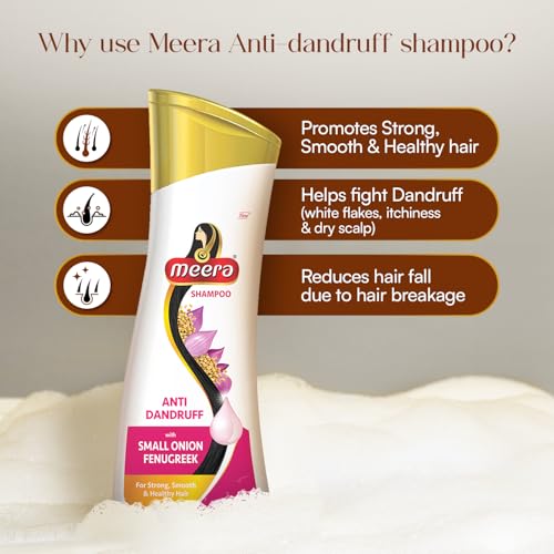 Image of Meera Anti-Dandruff Shampoo, With Small Onion and Fenugreek, 180 ml