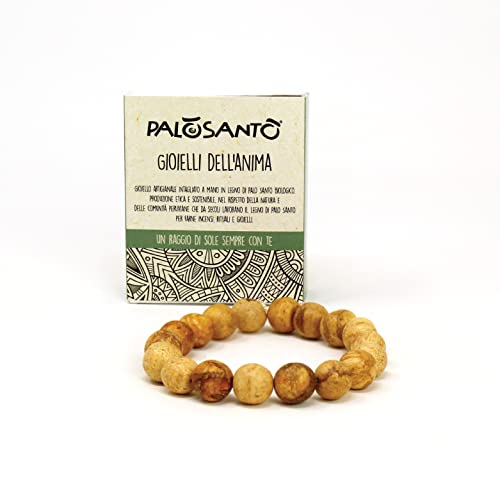 Palo Santo Holzarmband - Holzschmuck aus Palo Santo Holz - Heiliges Holz das Gelassenheit und innere Stärke bringt Cover