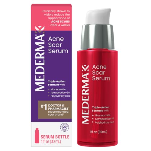 Mederma Acne Scar Serum, Triple-Action Formula with Niacinamide, 1 Fl Oz