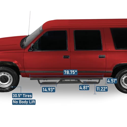 Estribos laterales para Chevy Suburban 1992-1999 miniatura 5