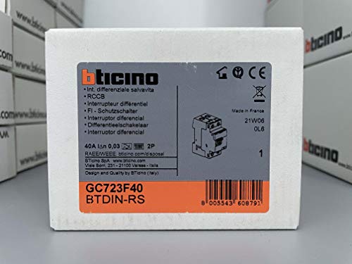 Bticino GC723F40 Interruttore Differenziale Puro