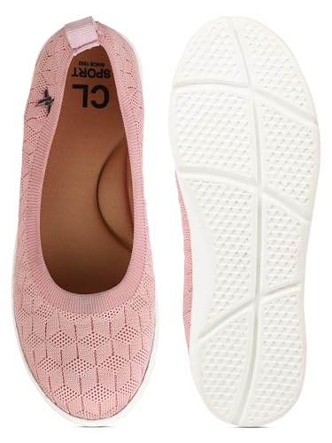 Image of Carlton London Women's Textured Knit Comfort Ballet Flats
