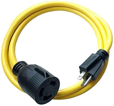 Parkworld 885910 Adapter Power Cord 20 AMP 6-20 Plug to Welding Twist Lock 30 AMP L6-30 Receptacle, 6FT
