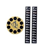 ADOCARN 3 Stücke Teiliges Aquarium Temperaturaufkleber Stabiles Fish Tank Thermometer Zubehör...