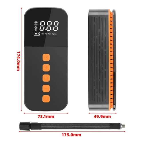 Compresor de coche digital para solucionar pérdidas de presión en neumáticos 5
