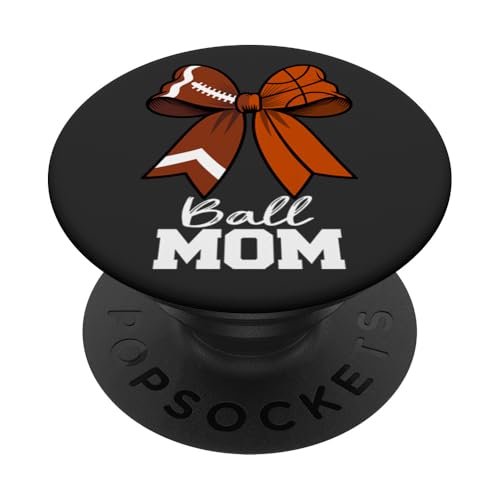 Ball Mom Football Basketball Mom Coquette Bow Funny Game Day PopSockets Adhesive PopGrip Ball Mom Football Basketball Mom Coquette Bow Funny Game Day PopSockets Adhesive PopGrip