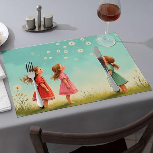 Idée cadeau originale : sets de table pissenlit pour crémaillère et fêtes - 2