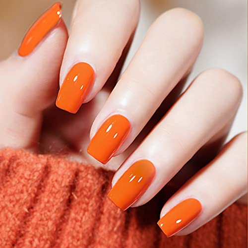 Venalisa 15Ml Gel Nail Polish, Bright Orange Color Soak Off Uv Led Spring Summer Nail Gel Polish Nail Art Starter Manicure Salon Diy At Home, 0.53 Oz #TOP24