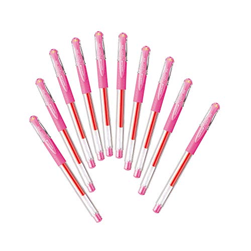 Bolígrafos Gel Mitsubishi Uni-Ball Signo UM151.13, Rosa, 10 piezas miniatura 1