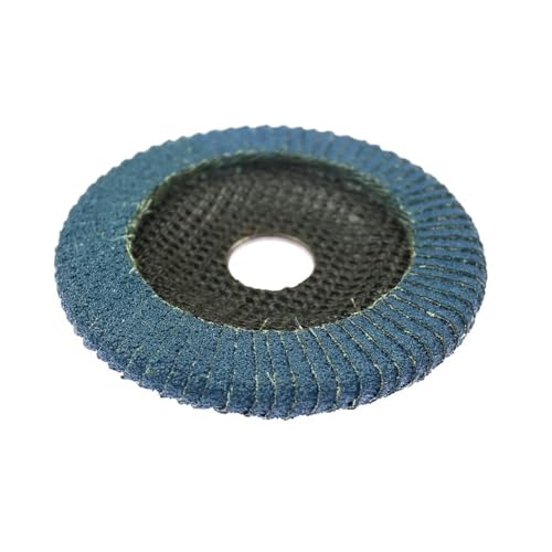 Disco abrasivo de aleta de Zirconia, muela de doble cara for ranura de Metal, pulido de hierro, eliminación de óxido, 115x22mm, 1 unidad(P40)