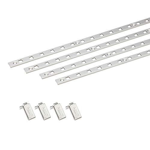 南海プライウッド 棚受け シンプルアルミ棚柱セット シルバー 12×1820mm TBAS-S