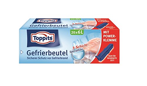 Preisvergleich Produktbild Toppits Gefrier Beutel 6L Vorteilspack (45 Beutel)