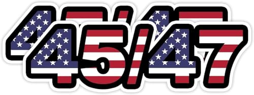 2X Donald Trump 45 47 2024 President Car Bumper Magnet Trump Merchandise Waterproof Anti-Fade