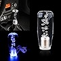Jawmoy 1 PC Crystal Gear Stick Shifter Knob, Transparent Bubble Gear Shifter Multicolor Gradient LED Shift Knob, Universal Cool Shift Head Car Interior Accessories (10CM/3.9')