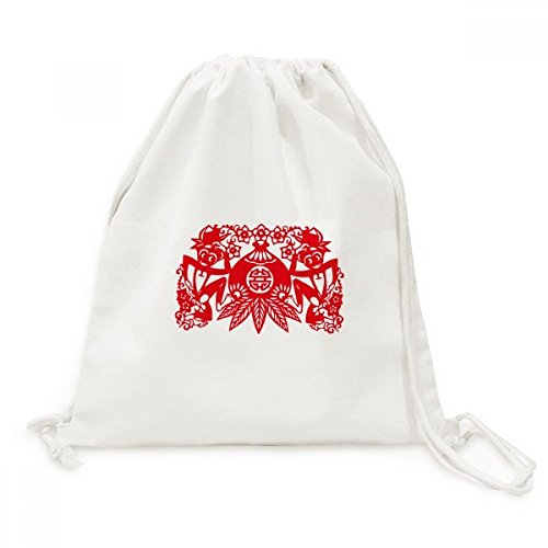 Chine zodiaque singe sac à cordons en toile un cadeau culturel original