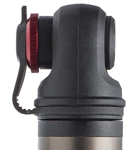 EyezOff GP96A Alloy Mini Bike Pump (Black/Aluminium) with Pressure Gauge, mounting Bracket