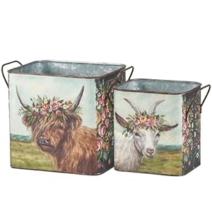 Primitives by Kathy Floral Animals Bin Set Primitives by Kathy Floral Animals Bin Set