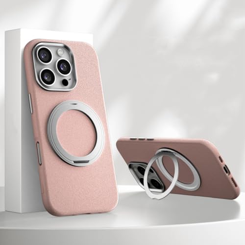 Étui en métal iPhone 14 rose style rétro avec boutons métalliques