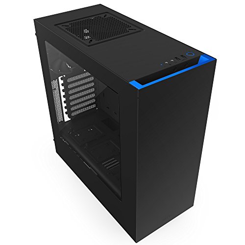 Image of NZXT S340 Mid Tower Case CA-S340MB-GB Matte Black /Blue