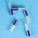 Mydio 50 Pack 1.2ML Clear Mini Lip Gloss Tube Empty Lip Balm Containers With Purple Lid for Lipstick (Purple)