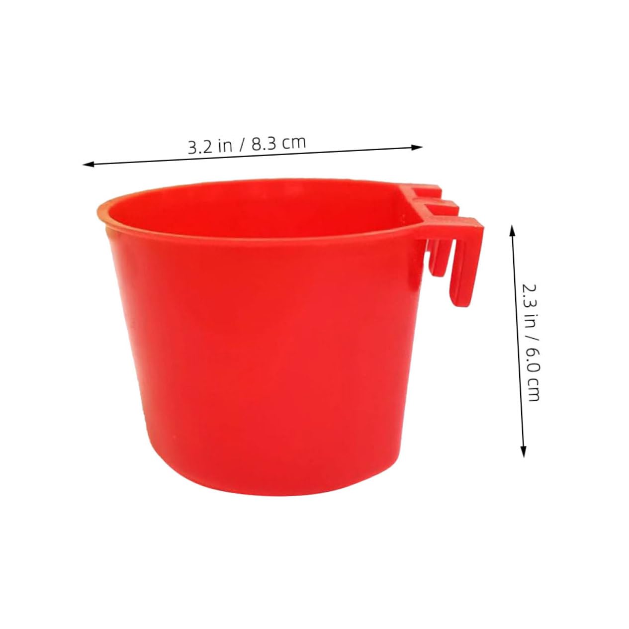 GANAZONO 20Pcs Bird Cage Cups Lightweight Bird Feeder and Water Bowls Convenient Hanging Food and Water Containers for Birds for Daily Feeding and Easy Installation