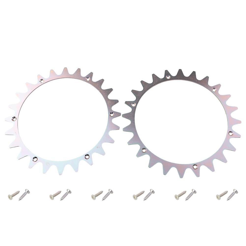Crampons pour robot de tonte haut de gamme : 14 clous de roue en métal argenté 225 mm
