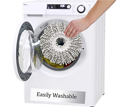 Image of Spotzero By Milton Spin Mop Spares Set Handle with Microfibers Refill(Compatible with Prime, E-Elite, Classic, Ace Mops)
