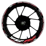 Pour Yamaha YZFR6 YZF R6 YZF-R6 17 pouces - Bandes réfléchissantes étanches pour jantes - Bandes complètes