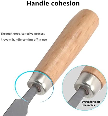 6Pcs 6 Inch Heavy Duty File Set, Lightweight Filing Tool Kit, High Carbon Hardened Steel Files with Anti-Slip Wood Handles, Medium Coarse, Suitable for Wood/Metal/Model/Shaping