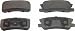Wagner ThermoQuiet PD868 Ceramic Disc Pad Set With Installation Hardware, Rear