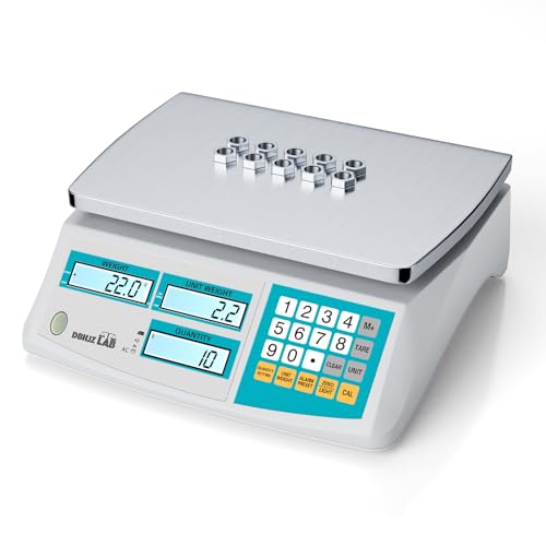 Industrial Counting Scale 15kg/33lb x 0.1g Digital...