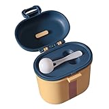 FUNNETOYU Tragbarer Milchpulver Spender aus Pp Großer Babynahrungsbehälter mit Separaten Fächern Hygienische Aufbewahrungsbox für Snacks und Zubehör Leicht für Unterwegs