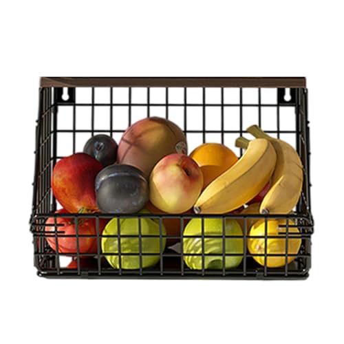 Canasta de frutas para cocina que organiza tus encimeras y se cuelga en la pared 7