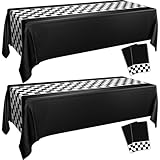 4 Stück Rennwagen Tischdecken, Rennwagen Party Dekoration Rennstrecke Tischläufer Kunststoff Einweg Tischdecke Für Kind Junge Geburtstag Rennwagen Motto Party Zwei Schnelle Geburtstag