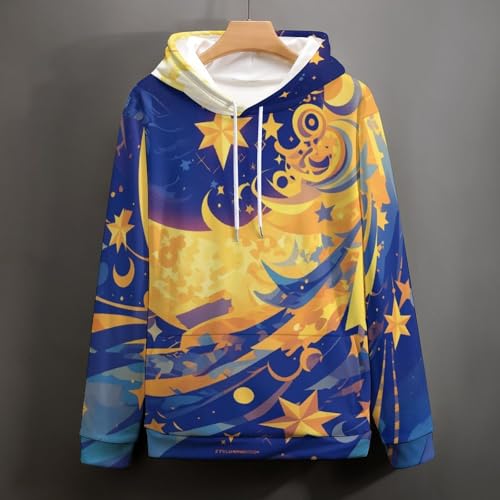 Sweatshirt Pullover Lune Étoiles Rêveuses pour Soirées Cocooning - 5