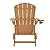 Plawdlik Folding Adirondack Chair, SGS Tested, Wooden Textured with Cup Holder, Heavy All-Weather HDPE Comfortable Set Poolside Backyard Lawn Teak