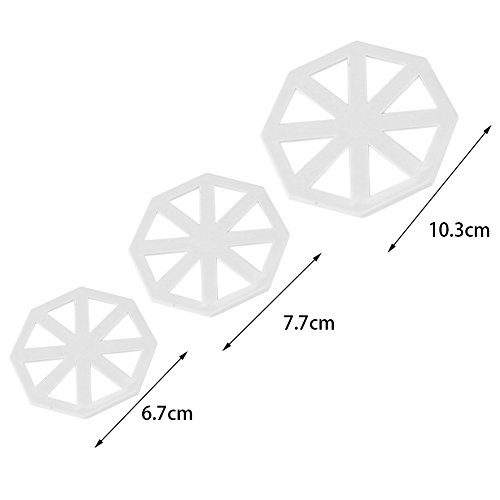 Set 3 moldes banderines para decorar pasteles plástico miniatura 4
