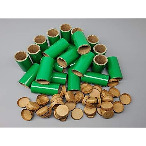 25pc Green Firework Tubes and 50pc Plug Kit 1"x2-1/2"x1/8" Cover