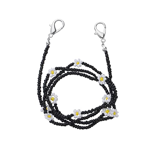 Image of Colorful Daisy Flower Beads Sunglasses Lanyards Holder Chain Necklace Strap Anti-Lost Beaded Detachable for Women