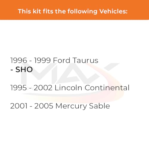 Image of Max Advanced Brakes Front & Rear Brake Kit Compatible With 1996-99 Ford Taurus Compatible With Lincoln Continental Replacement Premium OE Disc Brake Rotors and Ceramic Brake Pads