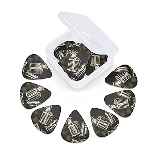 Médiators Guitare 12-Pack Rétro Studio D’enregistrement Microphones Médiators Guitare Électrique Guitare Acoustique… - Les Beatles, Paul McCartney, John Lennon, RIngo Starr, George Harrison Médiators Guitare 12-Pack Rétro Studio D'enregistrement Microphones Médiators Guitare Électrique Guitare Acoustique… – Image 5