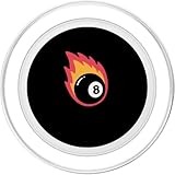Zoom IMG-1 retro flaming 8 ball on Zoom IMG-1 retro flaming 8 ball on