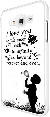 208 - I Love You The Moon and Back to Infinity and Beyond Design for Samsung Galaxy Core Prime G360 Fashion Trend CASE Back Cover Plastic&Thin Metal - White image 2