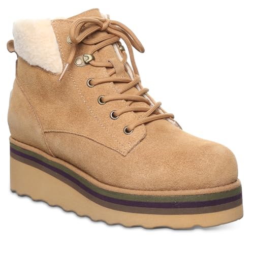 BEARPAW Women's Retro Quinn Boot - Multiple Colors & Sizes | Classic Suede | Lightweight Lace-Up