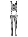 OBSESSIVE BODYSTOCKINGS Damen Ropa Interior Erótica De Cuero Látex Para Mujer Sexo Sensualidad Volwassenen Unisex Shapewear Ganzk rper Body, Multicolor, S-M EU