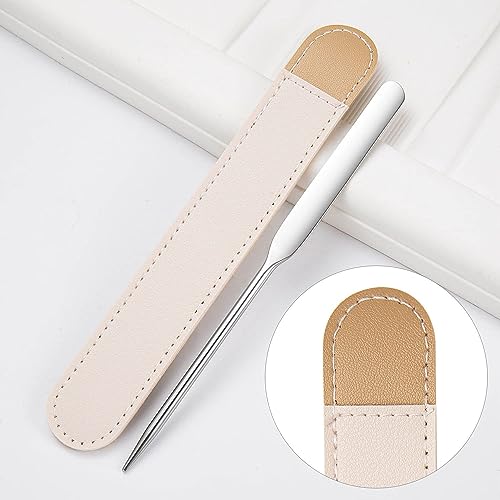 INOG Picasso Korean Makeup Spatula, Foundation Spatula Korean, Spatula For Makeup, Korean Foundation Spatula Eye Shadow Eyelash Nail Art Spatula (Spatula/Palette+Powder Puff),1... - Image 6