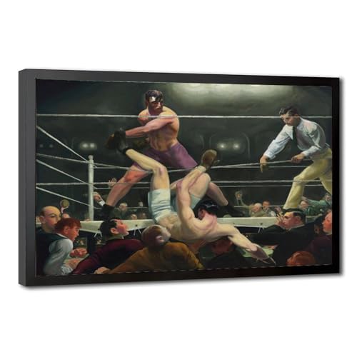 Affiche Dempsey et Firpo de George Bellows toile moderne 30x45 cm