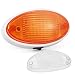 Kohree LED RV Exterior Porch Utility Light with Switch 12v Replacment Light for RVs, Trailers, Campers, 5th Wheels. 360 Lumen, White Base, Included Clear and Amber Lenses Removable