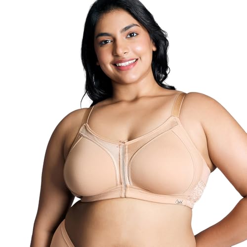NYKD (NYB101 Cotton Non Padded & Non Wired Everyday Bra for Women | M-Frame Structure for Bounce Control with Full Coverage & Super Soft Wide Straps