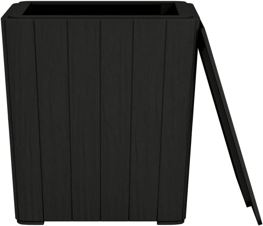 Patio Table ,Leisure Table,Reading Table,Dining Tables,Snack Tables,Display Tables,Party Tables,Garden Tables,Game Tables,for Camping,Picnic,Party,Lawn, with Removable Lid Black Polypropylene